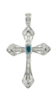 Cremation Cross With Ashes, Memorial Cross Necklace, Sterling Silver Cross Pendant With Ashes