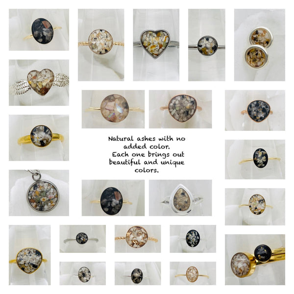 Rings and necklaces for ashes best sale