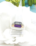 Rose Gold Stainless Steel Channel Cremation Ring, Memorial Ring For Ashes