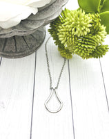 Dainty Ring Holder Pendant, Necklace For A Ring, Stainless Steel