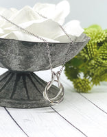 Dainty Ring Holder Pendant, Necklace For A Ring, Stainless Steel