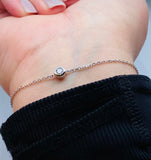 Moissanite Cremation Bracelet, Sterling Silver Bracelet With Ashes, Memorial Jewelry For Human Ashes