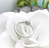 6mm Round Dainty Stainless Steel Cremation Ring