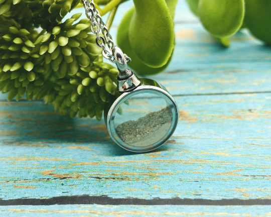 Glass urn pendant deals