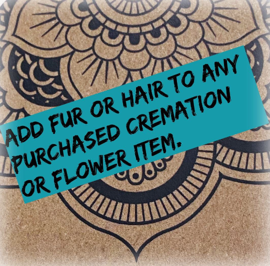 Add Fur Or Hair To Any Cremation Item