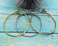 Cremation Bangle Bracelet, Stainless Steel Bracelet With Ashes (Colors in Silver, Gold, Rose Gold)