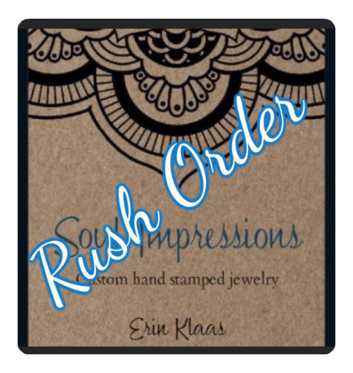 RUSH YOUR ORDER! (see description before ordering)