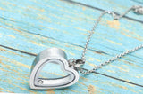 1" Teardrop Cremation Locket, Stainless Steel Ashes Urn, Memorial Pendant, Fill At Home Urn