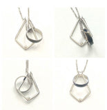 Dainty Ring Holder Pendant, Necklace For A Ring, Stainless Steel